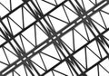 3d rendering. random modern black zig zag line pattern on white wall background