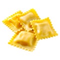 3D Rendering of a Ravioli Pasta Transparent Background - Ai Generated Royalty Free Stock Photo