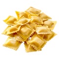 3D Rendering of a Ravioli Pasta Transparent Background - Ai Generated Royalty Free Stock Photo