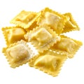 3D Rendering of a Ravioli Pasta Transparent Background - Ai Generated Royalty Free Stock Photo