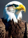 3D Rendering Realistic American Eagle