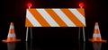 Realistic Traffic Barrier And Cones