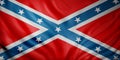 3d rendering of a Rebel Confederated flag Royalty Free Stock Photo