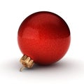 3D rendering red Christmas ball Royalty Free Stock Photo