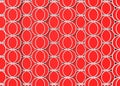 3d rendering. red circular line shape pattern design wall background Royalty Free Stock Photo