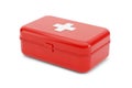 3d Rendering of Red First Aid Box Isolated on White Background Royalty Free Stock Photo