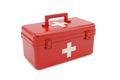 3d Rendering of Red First Aid Box Isolated on White Background Royalty Free Stock Photo