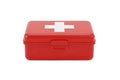 3d Rendering of Red First Aid Box Isolated on White Background Royalty Free Stock Photo