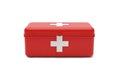 3d Rendering of Red First Aid Box Isolated on White Background Royalty Free Stock Photo
