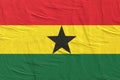 Republic of Ghana flag waving