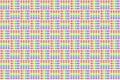 3d rendering. retro lgbt rainbow mosaic color style square tile pattern wall design background.