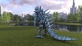 3D rendering of a robot monster