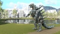 3D rendering of a robot monster