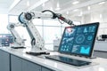 3D Rendering of Robot Working with Virtual Display
