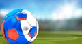 3d rendering of russian soccer ball. football ball of Russia