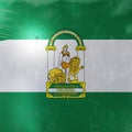 Andalucia flag icon Royalty Free Stock Photo