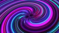 3D rendering, science fiction background of glowing particles with depth and bokeh Line and square particles, pink gold surface