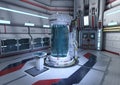 3D Rendering Science Fiction Laboratory Royalty Free Stock Photo