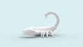 3d rendering of a scorpion isolated in a studio colored background Royalty Free Stock Photo