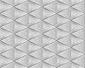3d rendering. Seamless Gray Triangular shape pattern wall background Royalty Free Stock Photo