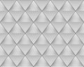 3d rendering. Seamless Gray Triangular shape pattern wall background Royalty Free Stock Photo