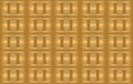 3d rendering. seamless luxurious Gold square grid pattern wall texture background. Royalty Free Stock Photo