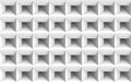 3d rendering. seamless minimalist white square grid pattern design art wall background.