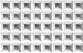 3d rendering. seamless minimalist white square grid pattern design art wall background.