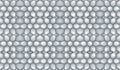 3d rendering. seamless modern extrude gray hexagonal shape pattern wall design background.