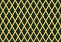 3d rendering. Seamless modern luxurious golden grid pattern wall background