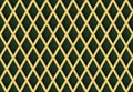 3d rendering. Seamless modern luxurious golden grid pattern wall background Royalty Free Stock Photo