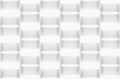 3d rendering. seamless modern luxurious square white brick square pattern wall background.