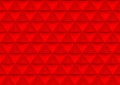 3d rendering. seamless modern red triangle polygon shape pattern wall background.