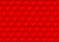 3d rendering. seamless modern red triangle polygon shape pattern wall background.