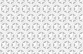 3d rendering. seamless modern white star in hexagonal shape pattern wall background