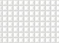 3d rendering. seamless White ceramic square tiles wall background