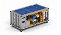 Mobile Solar-Powered Data Center Container Royalty Free Stock Photo