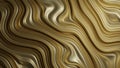 3D Rendering of shinny gold in abstract geometry shape. For precious product background, wallpaper