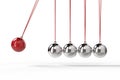 Shiny newton cradle Royalty Free Stock Photo