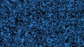 3d rendering of a short plane of a biscous mass of deformed cells joining and deforming each other in blue color