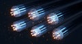 Blazing Fast Digital Fiber Optic Cables: High-Speed Global Connection for Modern Data Transfer. Royalty Free Stock Photo