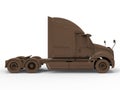 3D rendering - side view of a large cargo truck