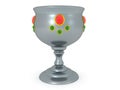 3D Rendering of silver goblet Royalty Free Stock Photo