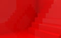 3d rendering. simple minimal Red stairs room background