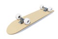 3d rendering skateboard deck isolated on white background.