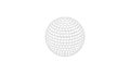 3d rendering sketch of a discoball isolated in white studio background