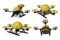 3d rendering smart drone transport