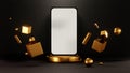 3D rendering Smart phone Mockup Design 143