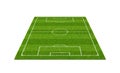 3d rendering of a soccer grass sport field with white lines