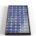 3D rendering of a solar panel model isolated on a white background Royalty Free Stock Photo